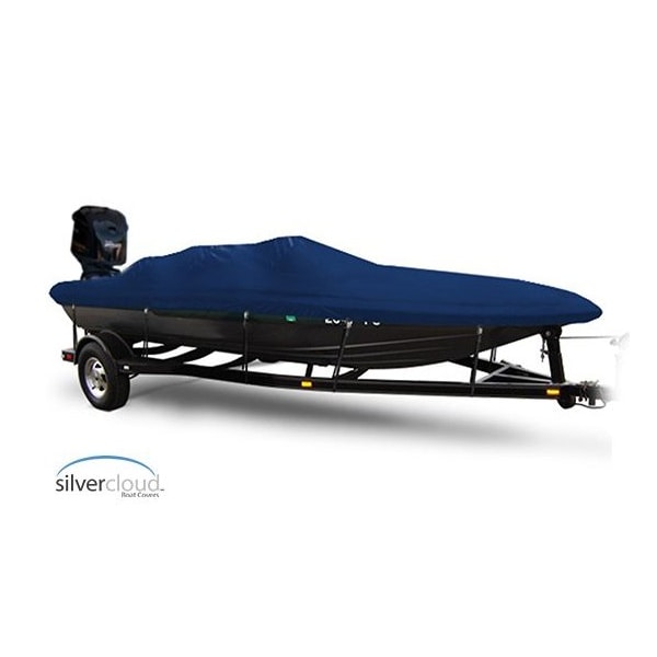 Eevelle Boat Cover BASS BOAT Wide Inboard Fits 14ft 6in L up to 80in W Navy SCWBB1480-NVY - main